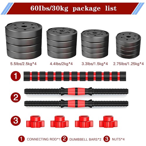 Adjustable dumbbells set - adjustable,
