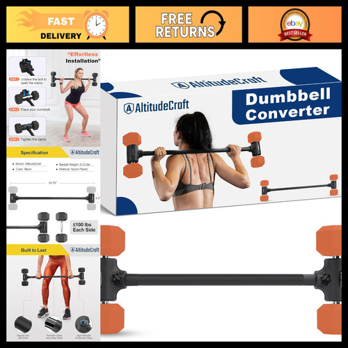 Dumbbell barbell converter - dumbbell, to