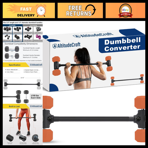 Dumbbell barbell converter - dumbbell, to